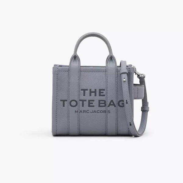 СУМКА MARC JACOBS THE LEATHER MINI TOTE BAG WOLF GREY